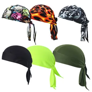 Cooling Helmet Liner Do Dew Rag Skull Cap Beanie Bandana Head Wrap Hat for Men - Picture 1 of 44
