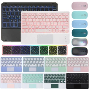 Bluetooth Backlit/Touchpad Keyboard Mouse For Lenovo Tab M11 TB-330FU/TB-331FC - Picture 1 of 63