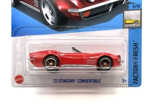 2024 Hot Wheels '72 Stingray Convertible (red) SUPER CUSTOM WHEEL SWAP by AEB - Picture 1 of 5