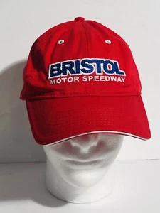 Casquette chapeau souvenir rouge Bristol Motor Speedway rétro réglable brodée étiquette SMI - Photo 1/12