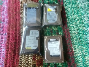 3ea 3.5" 160GB SATA HDDs 7200 rpm + 1ea 500GB SATA HDD 7200 rpm  - Picture 1 of 6