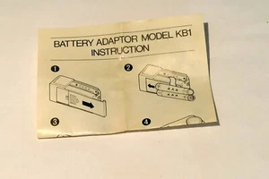 Olympus Battery Adapter Model KB1 Instruction Guide owner's manual - Picture 1 of 3