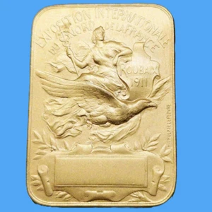 médaille exposition internationale du nord de la France Roubaix 1911 antiquité - Imagen 1 de 9