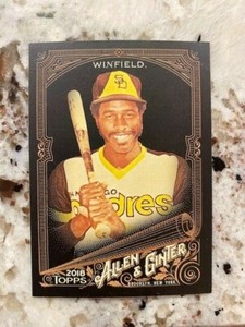 2018 TOPPS ALLEN GINTER X BASEBALL BASE CARD SAN DIEGO PADRES DAVE WINFIELD #223
