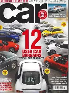 Car Magazine Auto 12 Used Bargains New Boxster Giant Test Enzo Lotus Suv Mega - Imagen 1 de 12