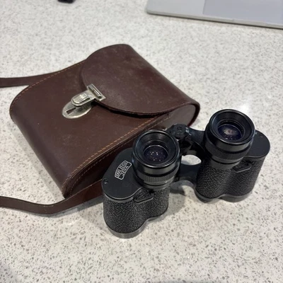 Carl Zeiss Jena Jenoptem 8x30 Multi Coated Made Binoculars With Case Black - Image 1 of 4