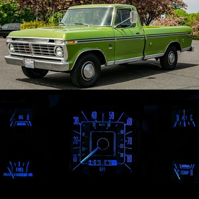 Speedometer Speedo LED Dash Bulbs Kit Blue For Ford 73-79 F100 - F350 Truck - Image 1 of 4