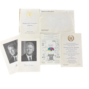 1997 Bill Clinton Inauguration President’s Platform Senator Invitation Package - Picture 1 of 10