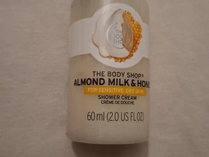 The Body Shop Almond Milk & Honey Hydrating Shower Cream 60ml ~ New - Picture 1 of 7