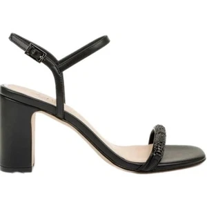 Jewel Badgley Mischka Charlee Embellished Heeled Sandal Black Size 8 New $109 - Picture 1 of 14