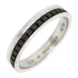 Boucheron Quatre Black Ring Half #55 JAL00206 Au750(K18WG) unisex - Picture 1 of 3