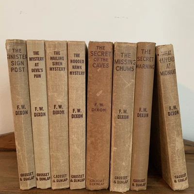 Franklin W. Dixon Hardy Boys Book Lot Of 8 Vintage 1923-1959 Hardcover Books - Image 1 of 4