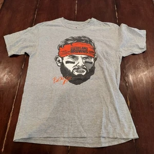 NFL Cleveland Browns Football Baker Mayfield T-Shirt Herren Medium Grau - Bild 1 von 5