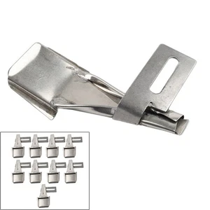 Overlapping Edges Belt Loop Folder For Industrial Two Needle Sewing Machine - Picture 1 of 33