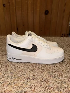 Nike Air Force 1 Low ‘07 White Black Size 9.5 10 MISMATCH AO2423 101 - Picture 1 of 14