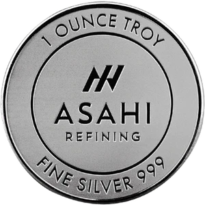 1 oz Asahi Silver Round .999 Fine - Picture 1 of 3