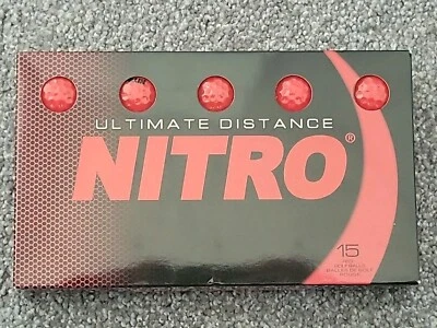 Paquete de 15 pelotas de golf rojas Ultimate Distance Foto 1 de 2