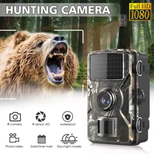 Wildlife Hunting Trail Camera Full HD 1080P Night Vision Motion Waterproof Cam - Picture 1 of 18