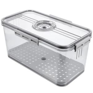 Crisper Food Storage Boxes with Lids Bread Cake Containers Airtight - Picture 1 of 12