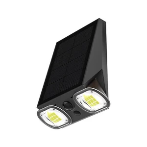 Outdoor Solar Motion Sensor Light - Ultra-Bright Dual Head Waterproof Wall Mount - Picture 1 of 7