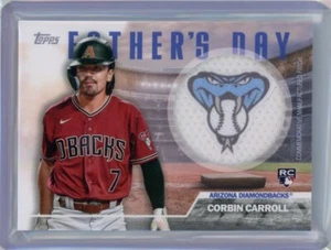 2023 Topps Corbin Carroll RC Father’s Day Team Patch FD-CCA Diamondbacks Rookie - Picture 1 of 2