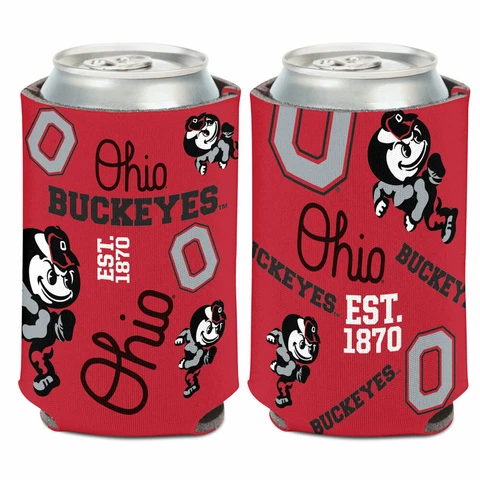OHIO STATE BUCKEYES SOFT FOAM CAN BOTTLE COOZIE KOOZIE COOLER NCAA LICENSED Cover