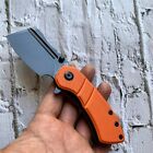 Wharncliffe Folding Knife Pocket Hunting Survival Tactical Army 154Cm Steel G10