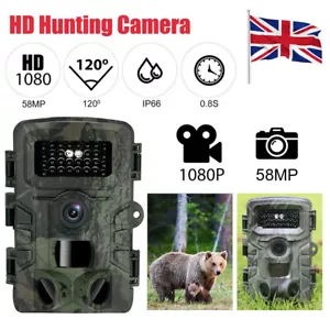 58MP Wildlife Trail Camera HD 1080P Hunting Game Outdoor Night Vision Motion Cam - Picture 1 of 16