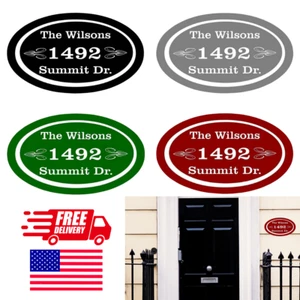 Letrero de dirección personalizado para casa de placa de aluminio 12 x 7 pulgadas - Imagen 1 de 6