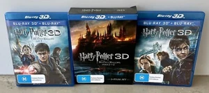 Harry Potter and the Deathly Hallows Parts 1 & 2, Blu Ray 3D 2 Film Set like new - Bild 1 von 9