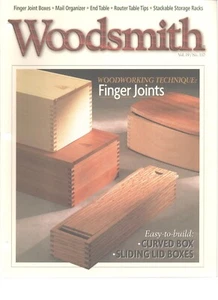 Woodsmith Magazine April 1997 Finger Joint Boxes Curved Box Sliding Lid Boxes - Picture 1 of 1