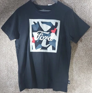 T-shirt nera merchandise ufficiale Ford logo performance - Foto 1 di 6