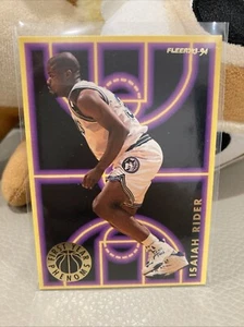 1993-94 NBA Fleer First Year Phenoms Isaiah Rider Minnesota Timberwolves #8 - Picture 1 of 2