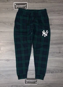 POLO RALPH LAUREN Men’s NY Yankees MLB Blackwatch Plaid Jogger Sweat Pants - Picture 1 of 10