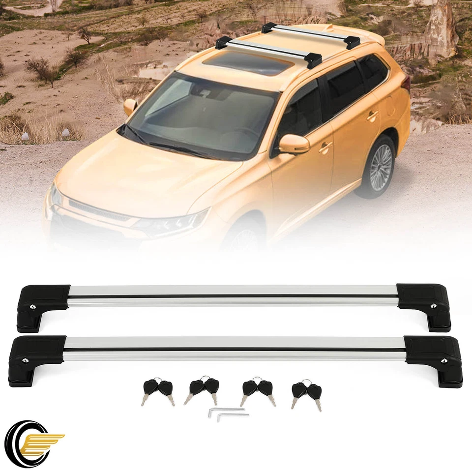 Багажник на крышу с поперечной штангой для Mitsubishi Outlander Sport ASX 2010-2024 - Изображение 1 из 4