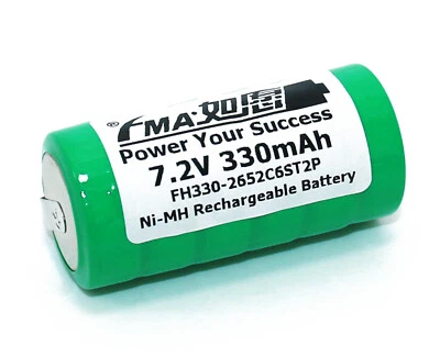 Volvo Car Alarm Electronic throat Rechargeable Battery Ni-MH 7.2V 330mAh w/tabs - Image 1 of 4