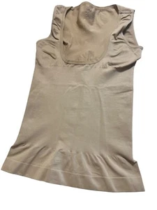 Marilyn Monroe Intimates Sleeveless Shapewear Tank Top Nude Beige Sz M NWOT - Picture 1 of 5