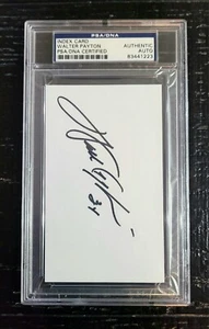 Walter Payton Signed Index Card, Chicago Bears (PSA) Certified - Picture 1 of 5