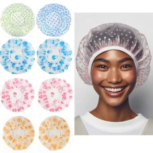 Dustproof Shower Cap Fume Prevention Dry Hair Cap Sanitary Hat Household - Afbeelding 1 van 18