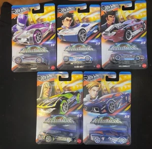 2026 Hot Wheels Silver Series Acceleracers Complete Set of 5 Cars Near Mint - Picture 1 of 7