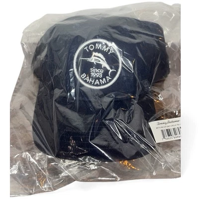 Tommy Bahama Navy Blue Strapback Baseball Hat Cap Marlin Logo New NWT - Image 1 of 4