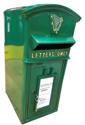 Irish Cast Iron Large Post Box Pillar / Floor Mount Letterbox Royal Mail Mailbox - Image 1 of 4