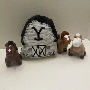 Yellowstone Merchandise Nesting Barn With Horses Plush Toys Stuffed Animals  - Picture 1 of 14