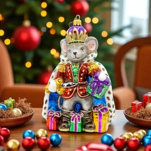 Jay Strongwater Mouse King Ornament SDH20114-250-D - Picture 1 of 4