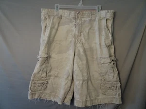 Pantalones Cortos Carga Massimo Supply Para Hombres 38 Caqui Camuflados Envejecidos Multi Bolsillo Ropa de Trabajo - Imagen 1 de 17