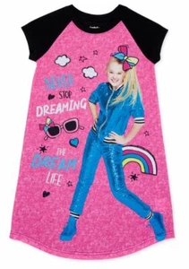 Jojo Siwa Girls Short Sleeve Nightgown - Size 6 - - Picture 1 of 3