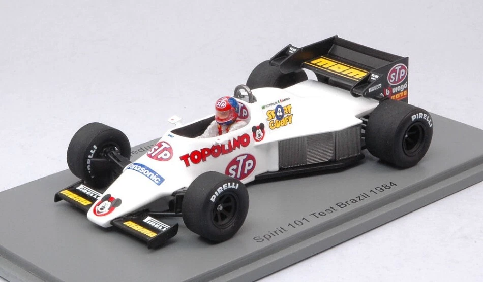 Modellino auto formula 1 F1 scala 1:43 Spark SPIRIT 101 TEST BRAZIL fittipaldi - Immagine 1 di 1