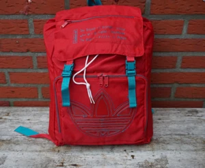 VINTAGE Adidas Rucksack schätze 80er / 90er Jahre Gebrauchsspuren rot - Bild 1 von 6