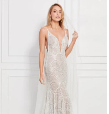 VESTIDO DE CASAMENTO TAMANHO 6 DESIGNER: WTOO BY WATTERS NOVO COM ETIQUETAS NÃO USADAS OU EXPERIMENTADAS - Imagem 1 de 4