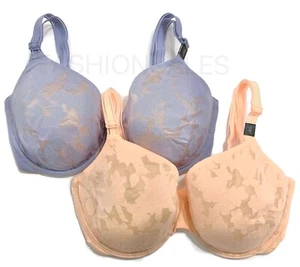 Sujetador con aros Victorias Secret ligeramente forrado cobertura perfecta melocotón/lavanda - Imagen 1 de 5